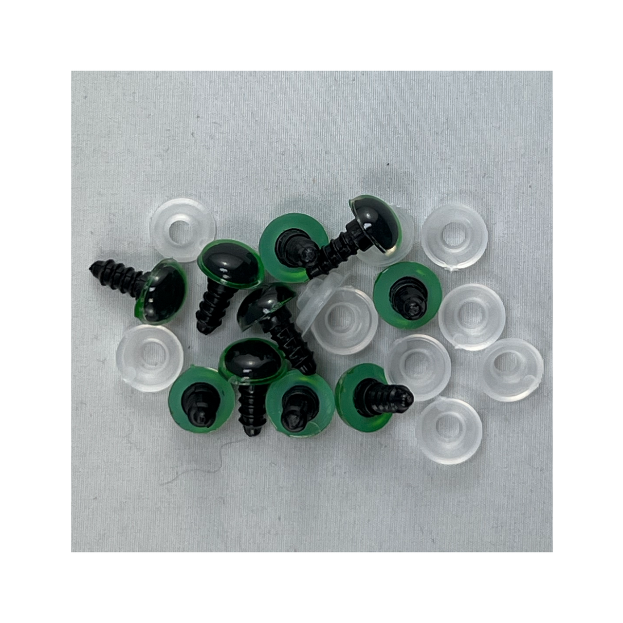 Eyes Shank 12mm Green