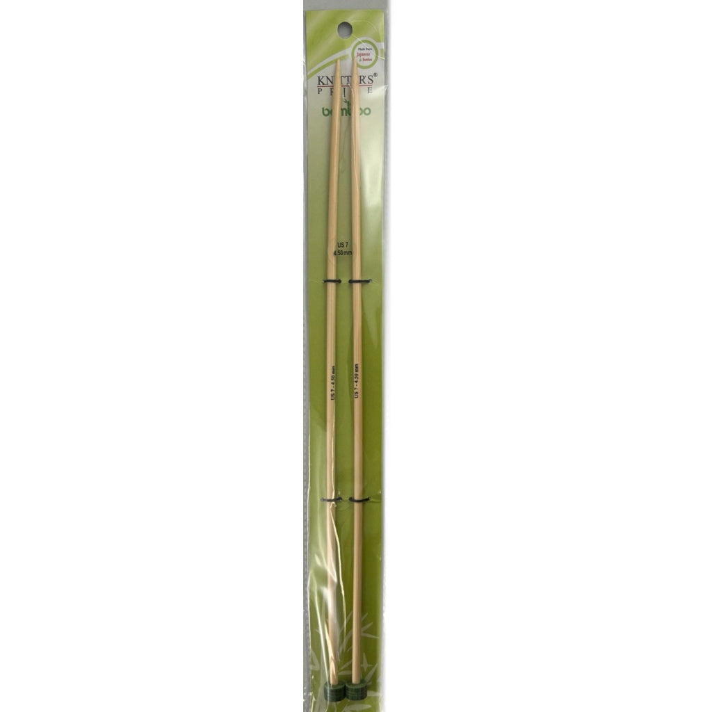 Knitting Needles  4.50mm 33cm Bamboo