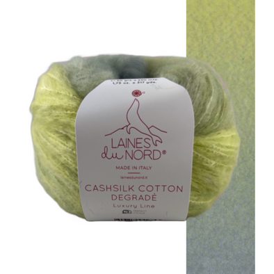 Cash Silk Cotton Degrade 3 Celery to Sky