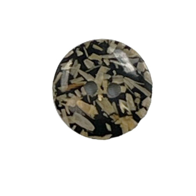 Button 31908 Beige Black 18mm