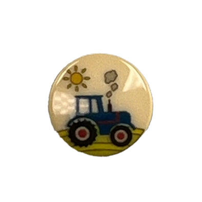 Button 19026-79 Tractor Yellow 15mm