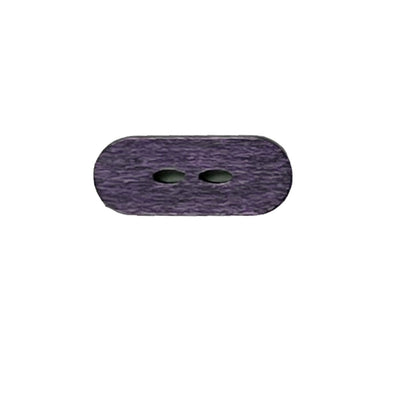 Button W17502/44 Purple Wood Oval 25mm