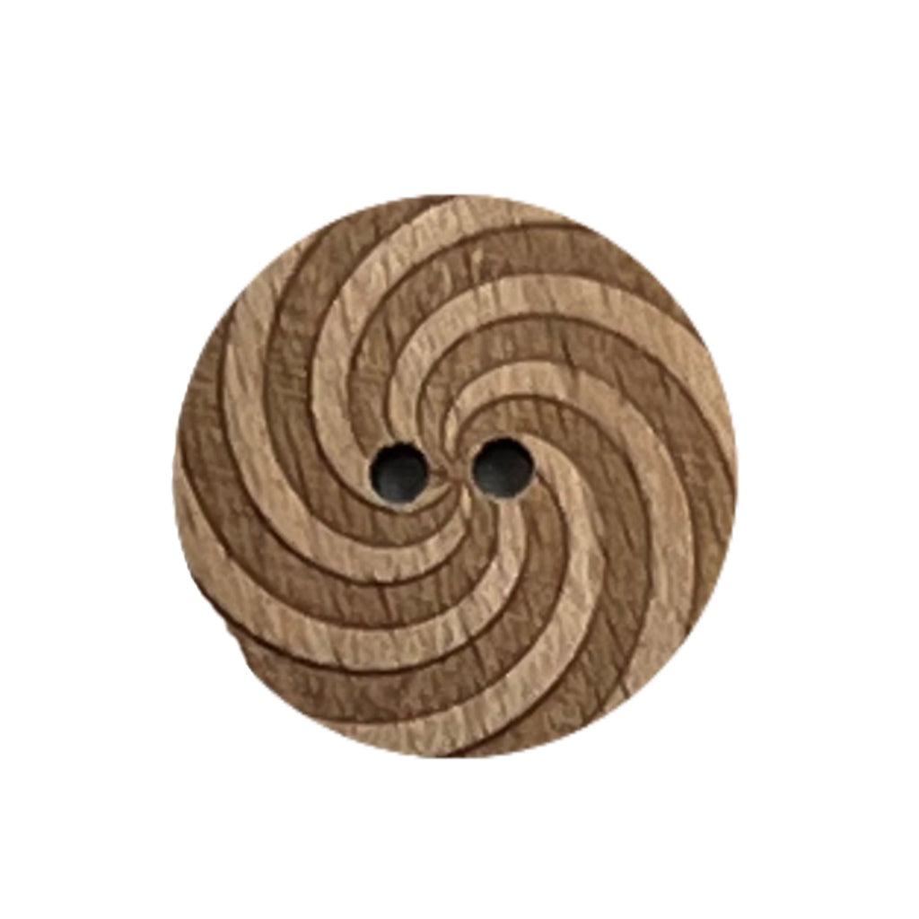 Button 311116 Wood Swirl 23mm