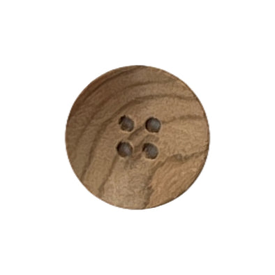 Button W20201/32 Natural Wood 20mm