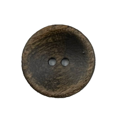 Button W16604/36 Wood Brown 23mm