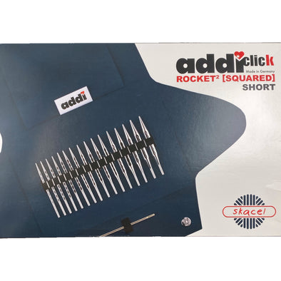 Circular Needle Gift Set AddiClick Rocket Squared Short 3.5"