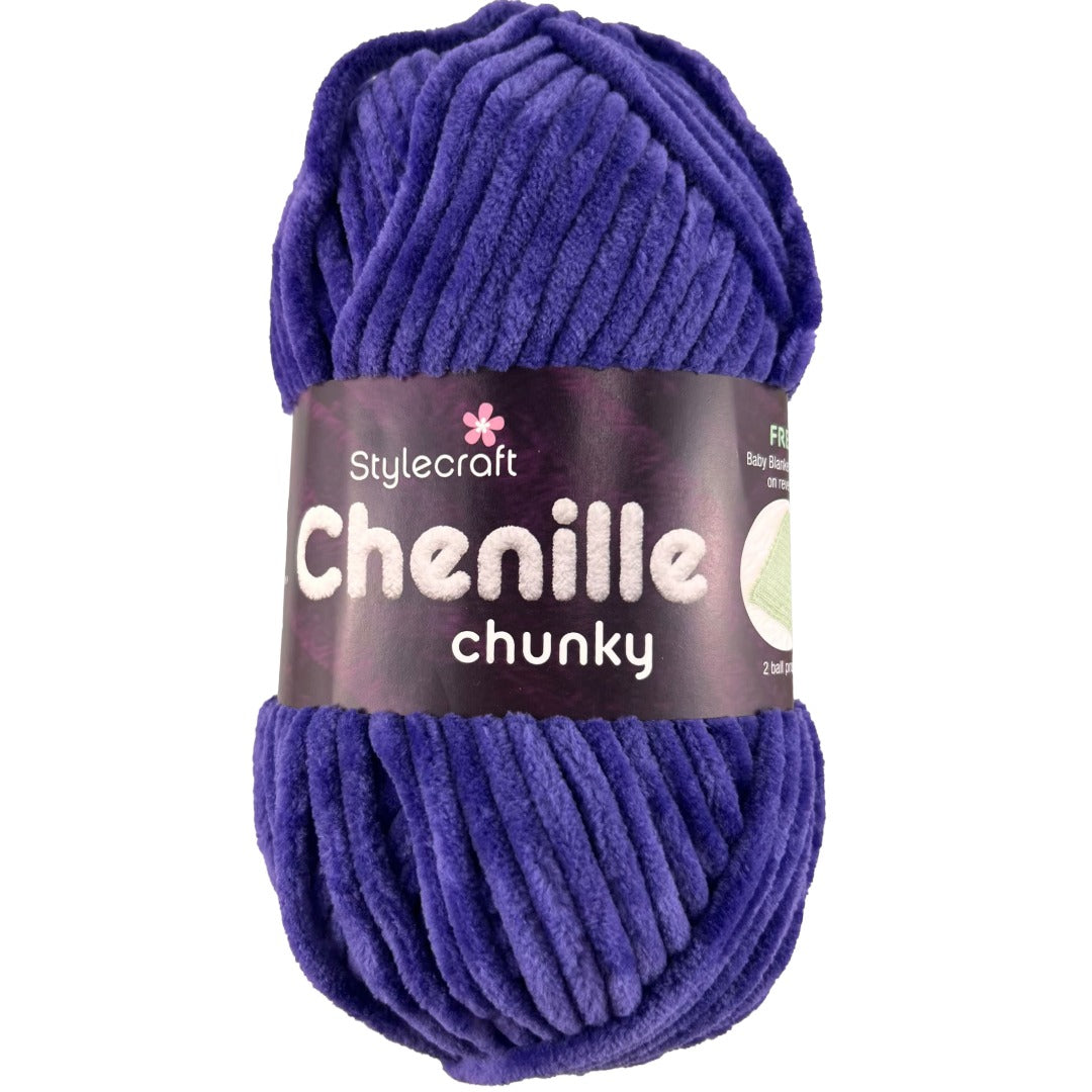 Chenille Chunky 5608 Deep Purple