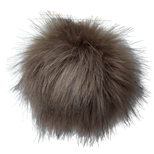 Fake Fur Pom Pom Mauve 4"