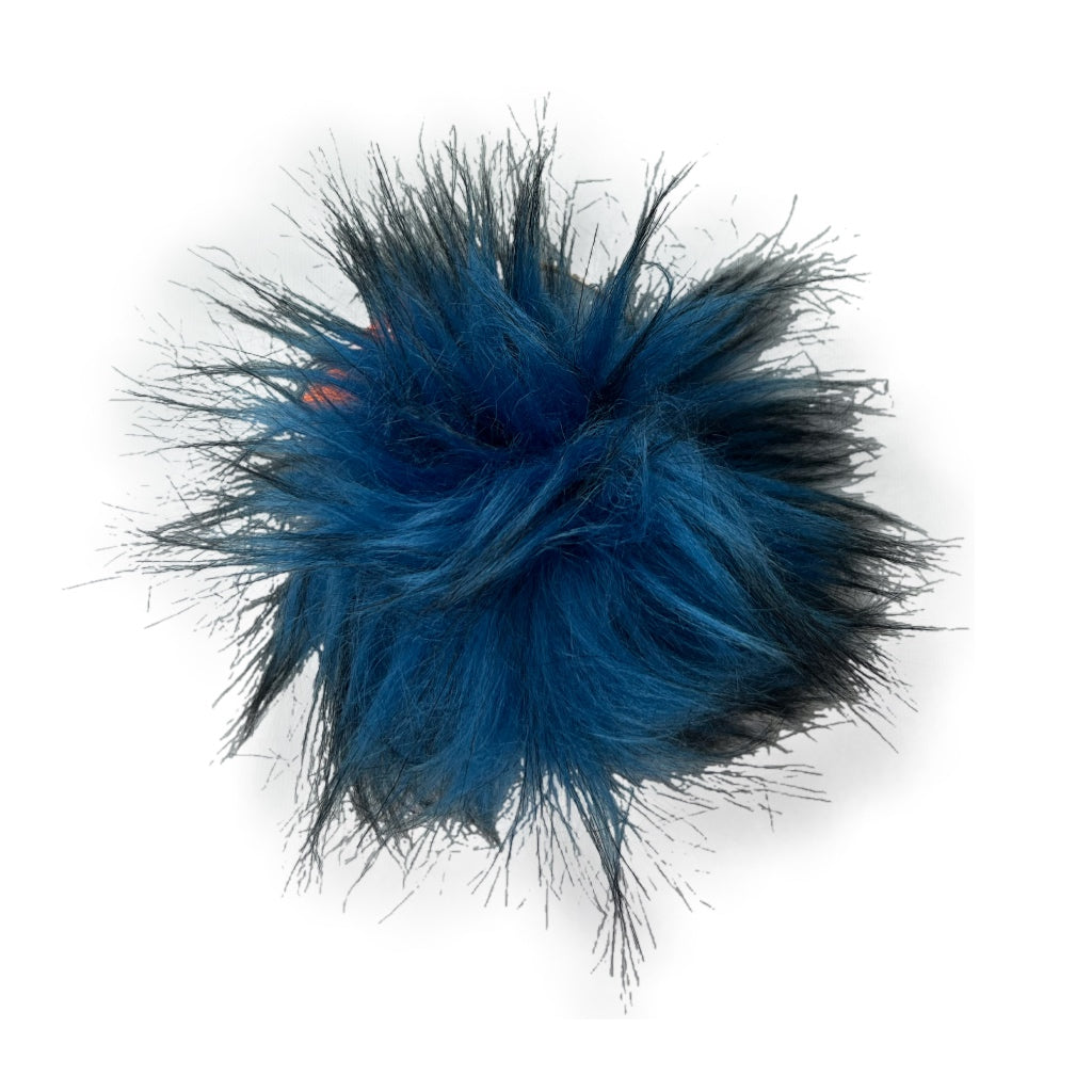 Fake Fur Pom Pom Blueberry Rush 3"