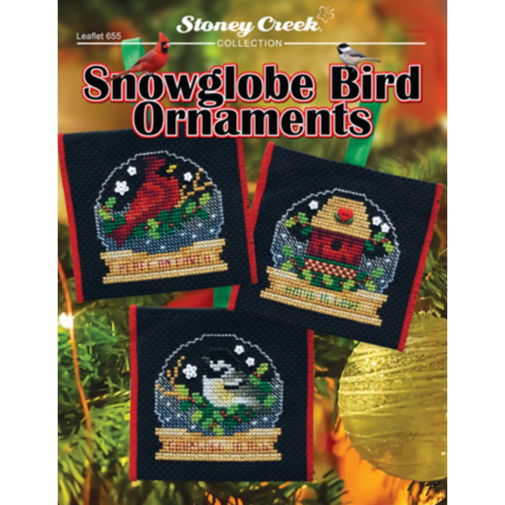 Stoney Creek Leaflet 655 Snowglobe Bird Ornamnets