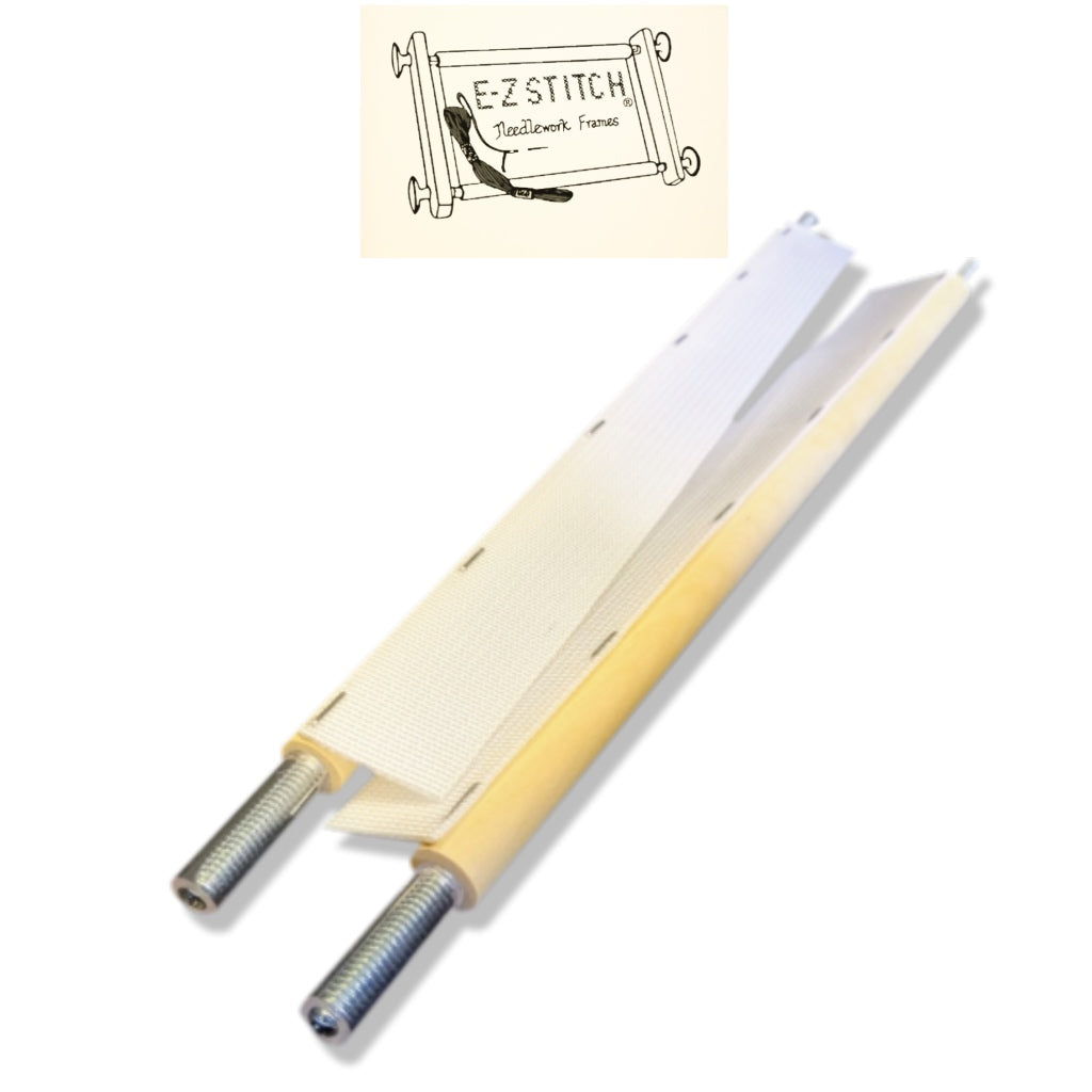 Scroll Handle Rods E-Z Stitch Scroll Rod Pair with Webbing