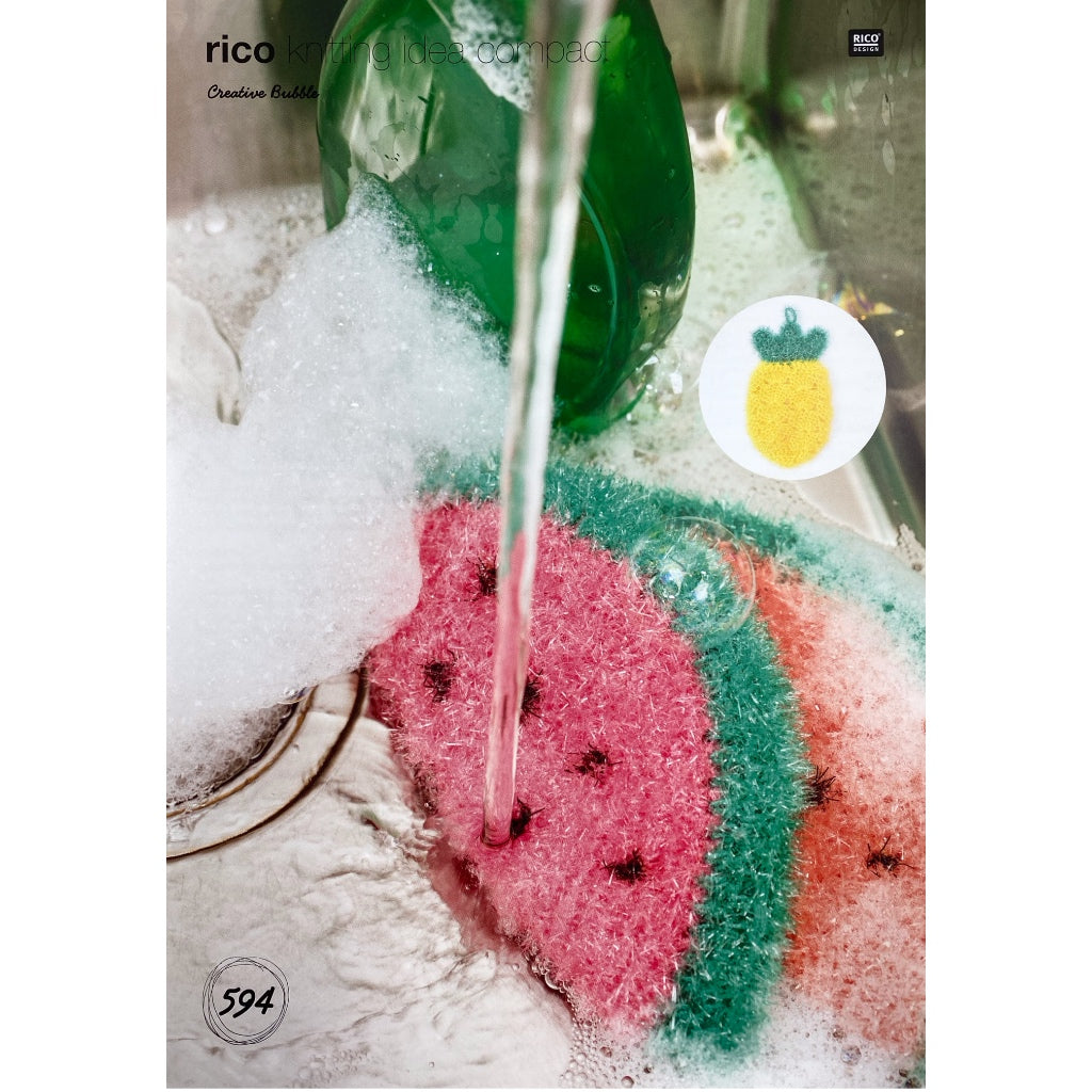 Rico Designs 594 Watermelon, Pineapple, & Peach Scrubbies