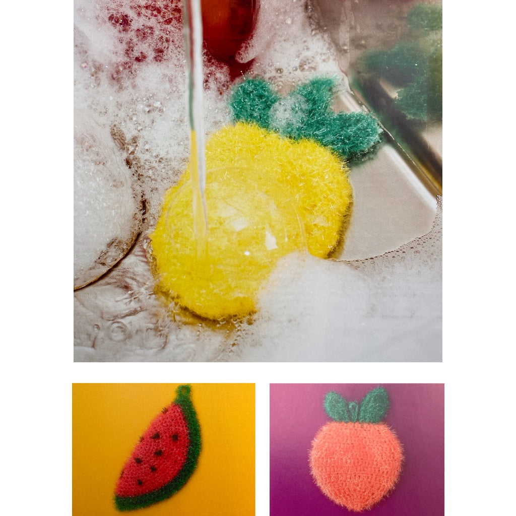 Rico Designs 594 Watermelon, Pineapple, & Peach Scrubbies