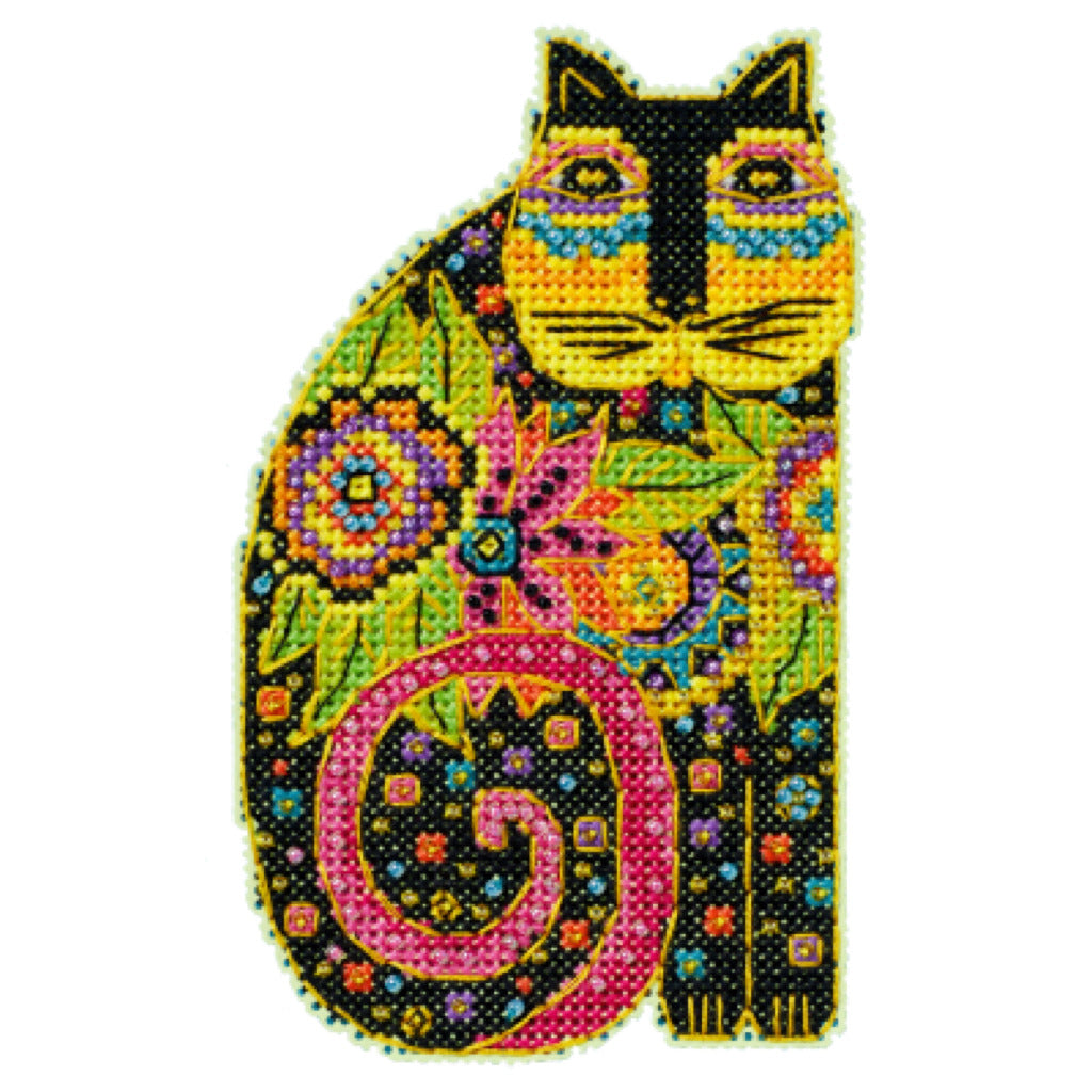 Laurel Burch 20-2414 Blossoming Feline