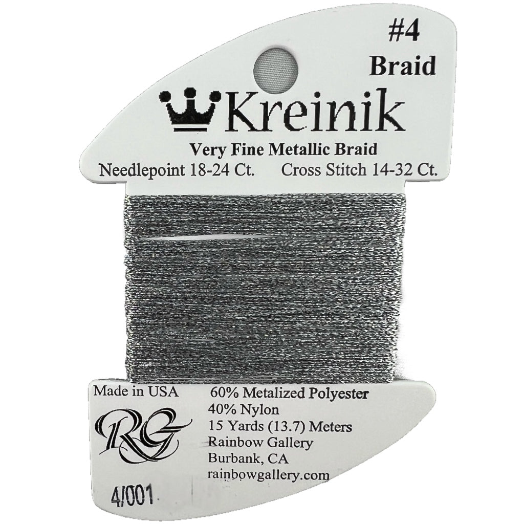 KM #4 Braid 001 Silver