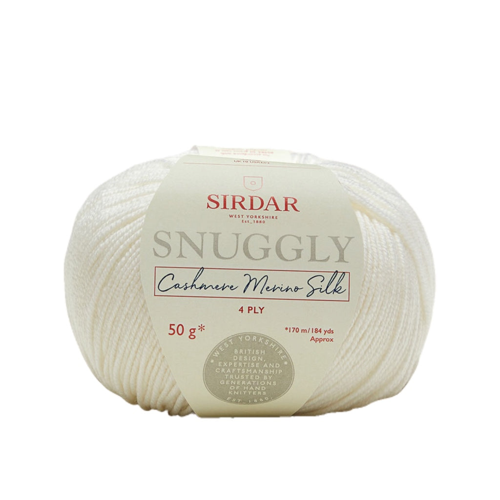 Cashmere MS 4Ply 302 Snow Queen- Snuggly