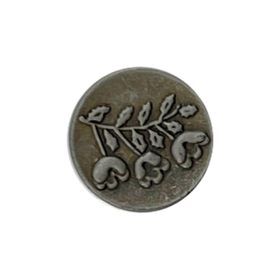 Button 311046 Flowers Metal 20mm