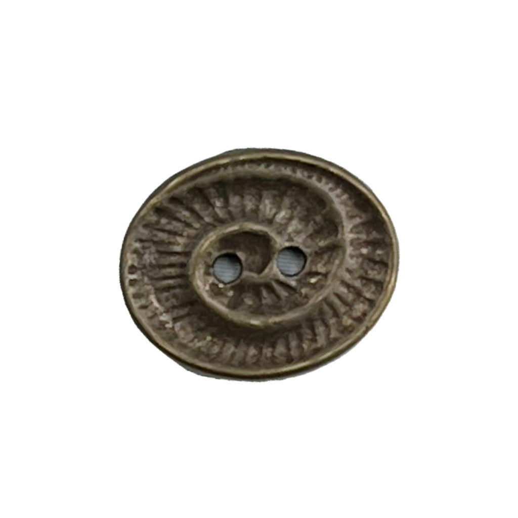 Button 341401 Brass Oval 23mm