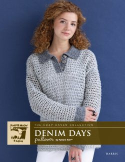 J239-03 Denim Days Pullover Crochet