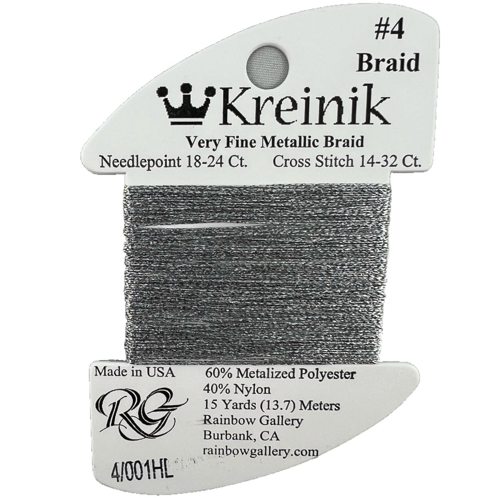 KM #4 Braid 001 Silver