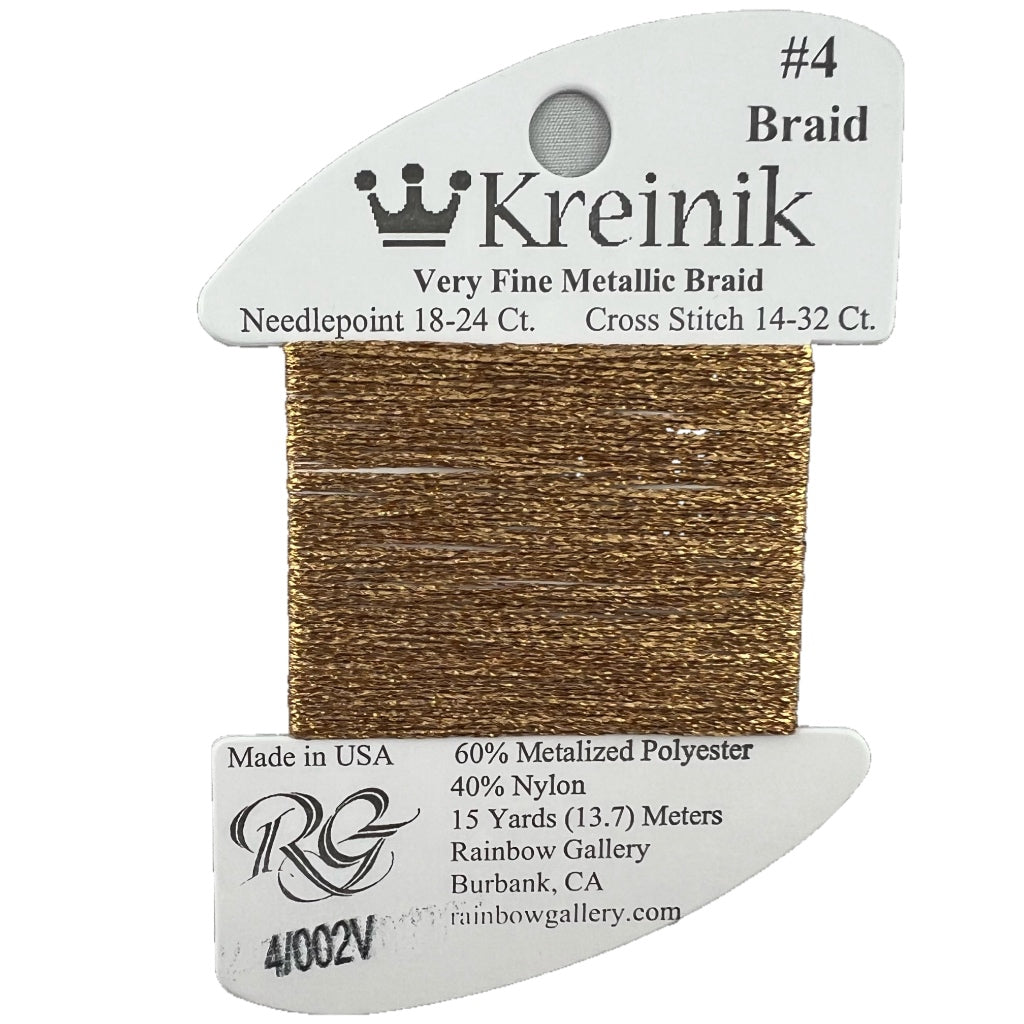 KM #4 Braid 002V Vintage Gold