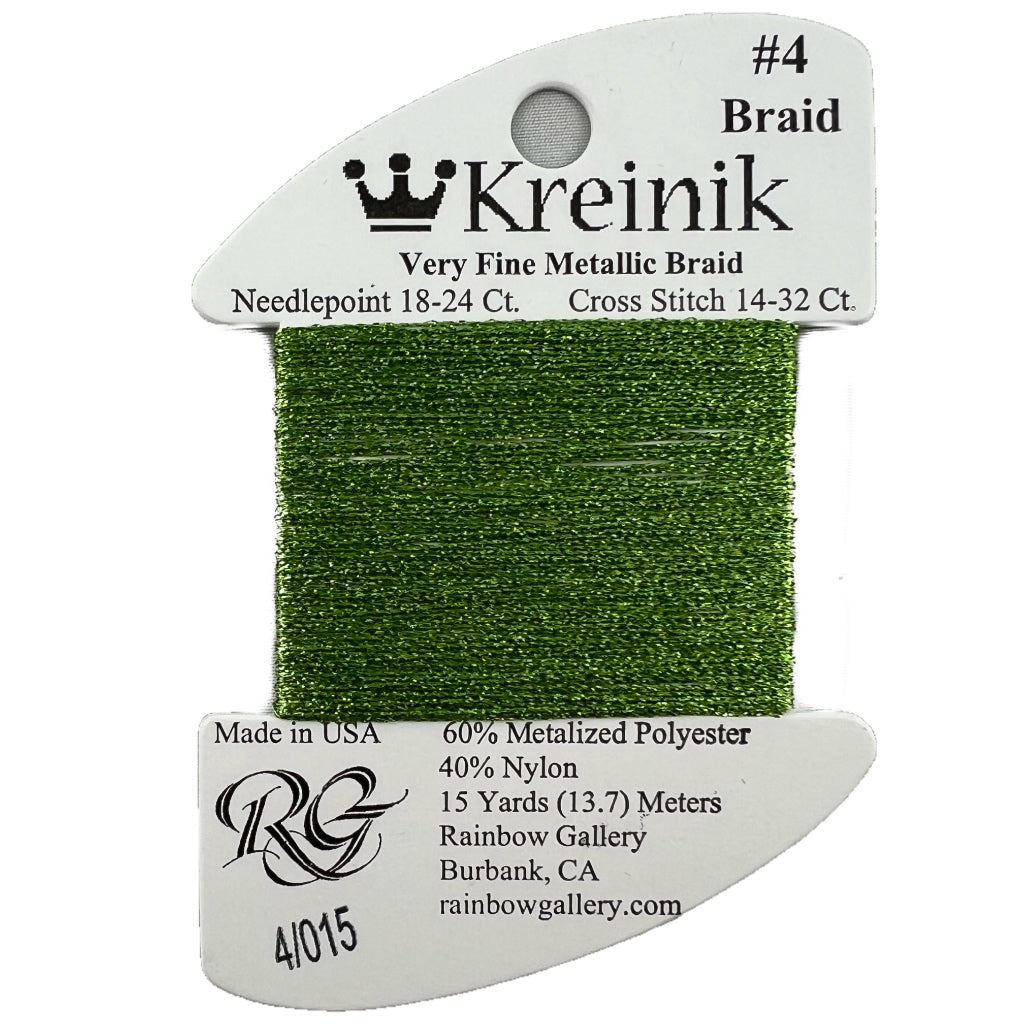 KM #4 Braid 015 Chartreuse