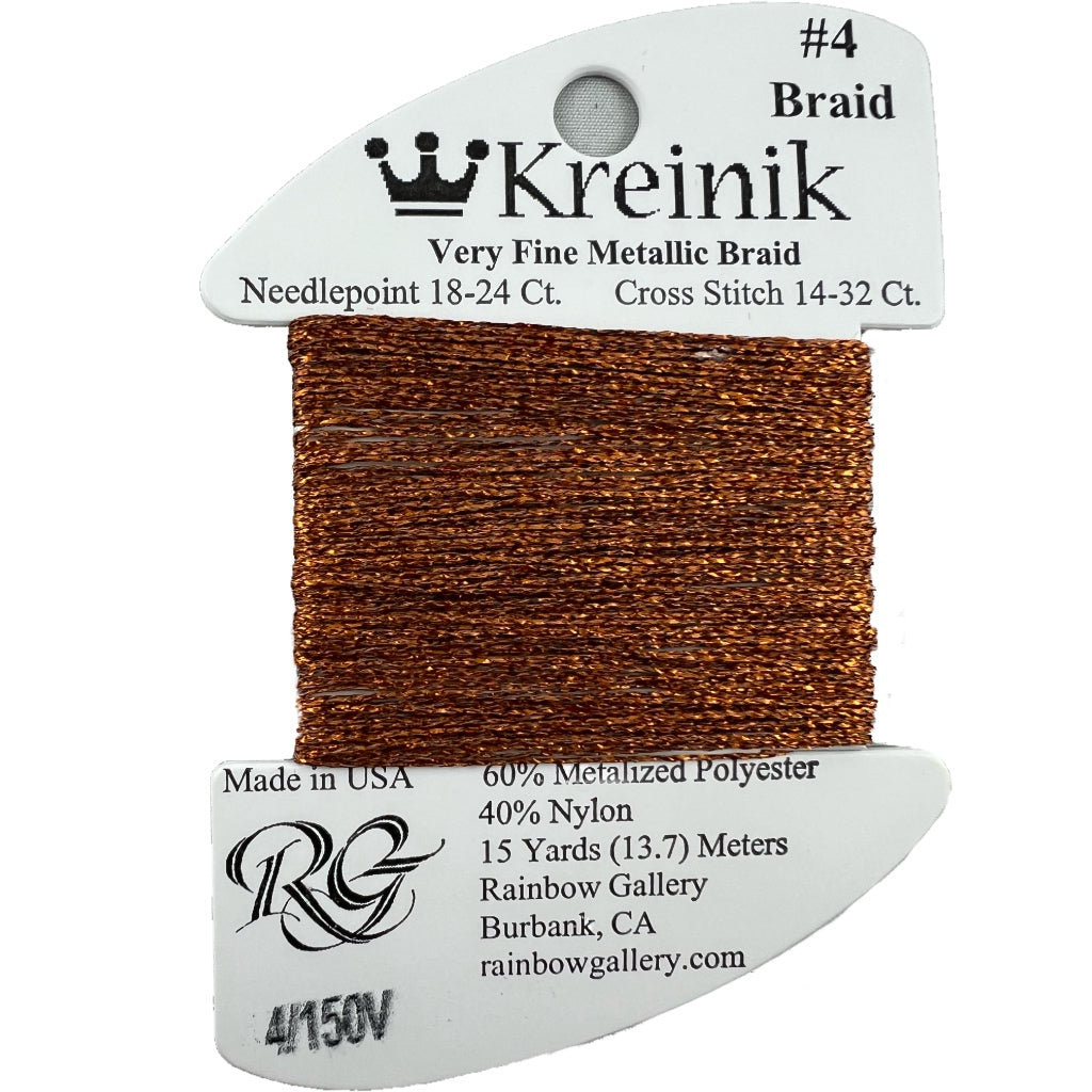 KM #4 Braid 150V Vintage Amber