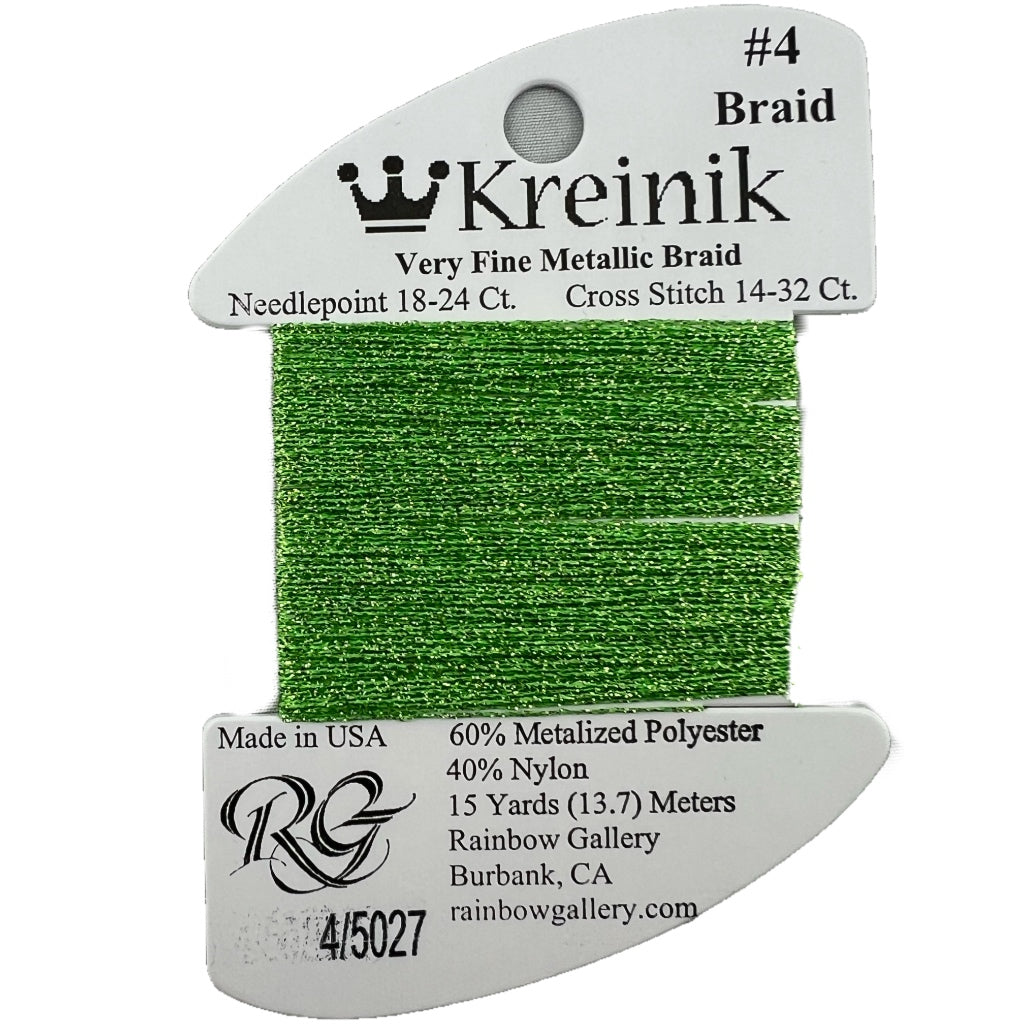 KM #4 Braid 5027 Electric Apple