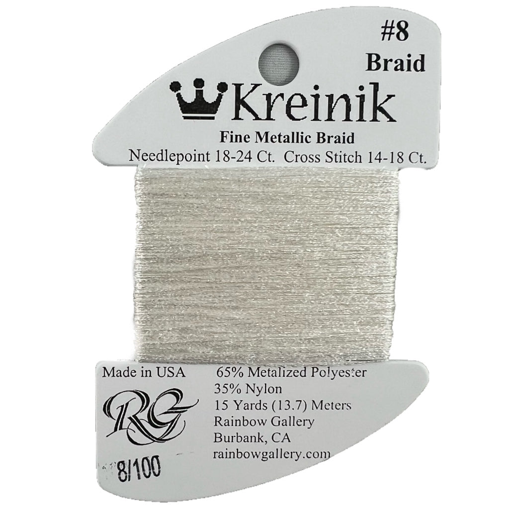 KM #8 Braid 100 White