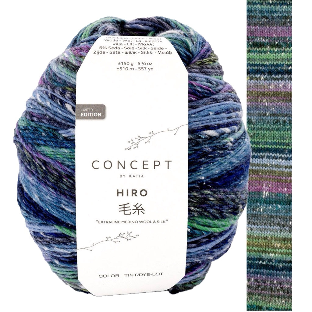 Hiro 205 Green grass-Lilac-Dark blue