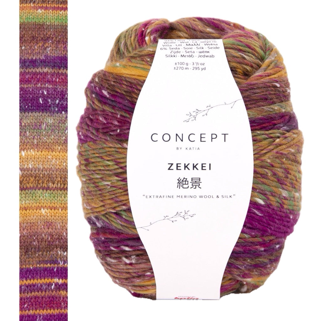 Zekkei 100 Blackberry-Ochre-Brown