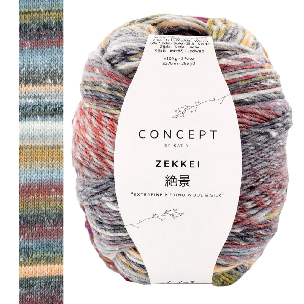 Zekkei 103 Grey-Orange-Red