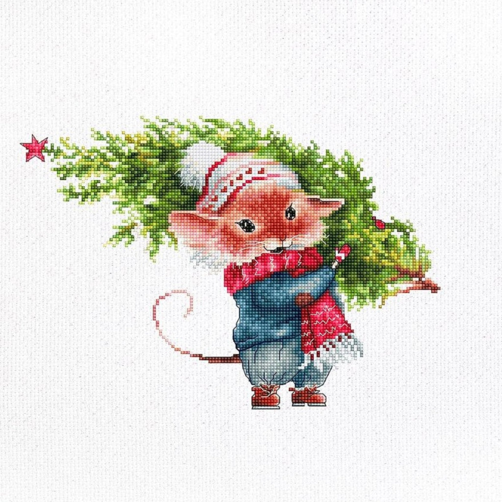 Luca-S B1169 Mouse with Fir Tree