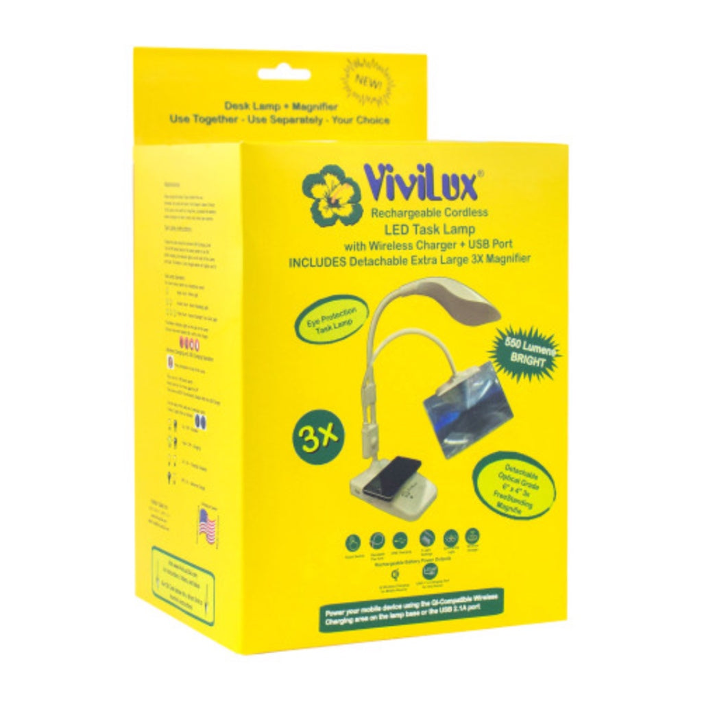 Magnifier LED Task Lamp Cordless