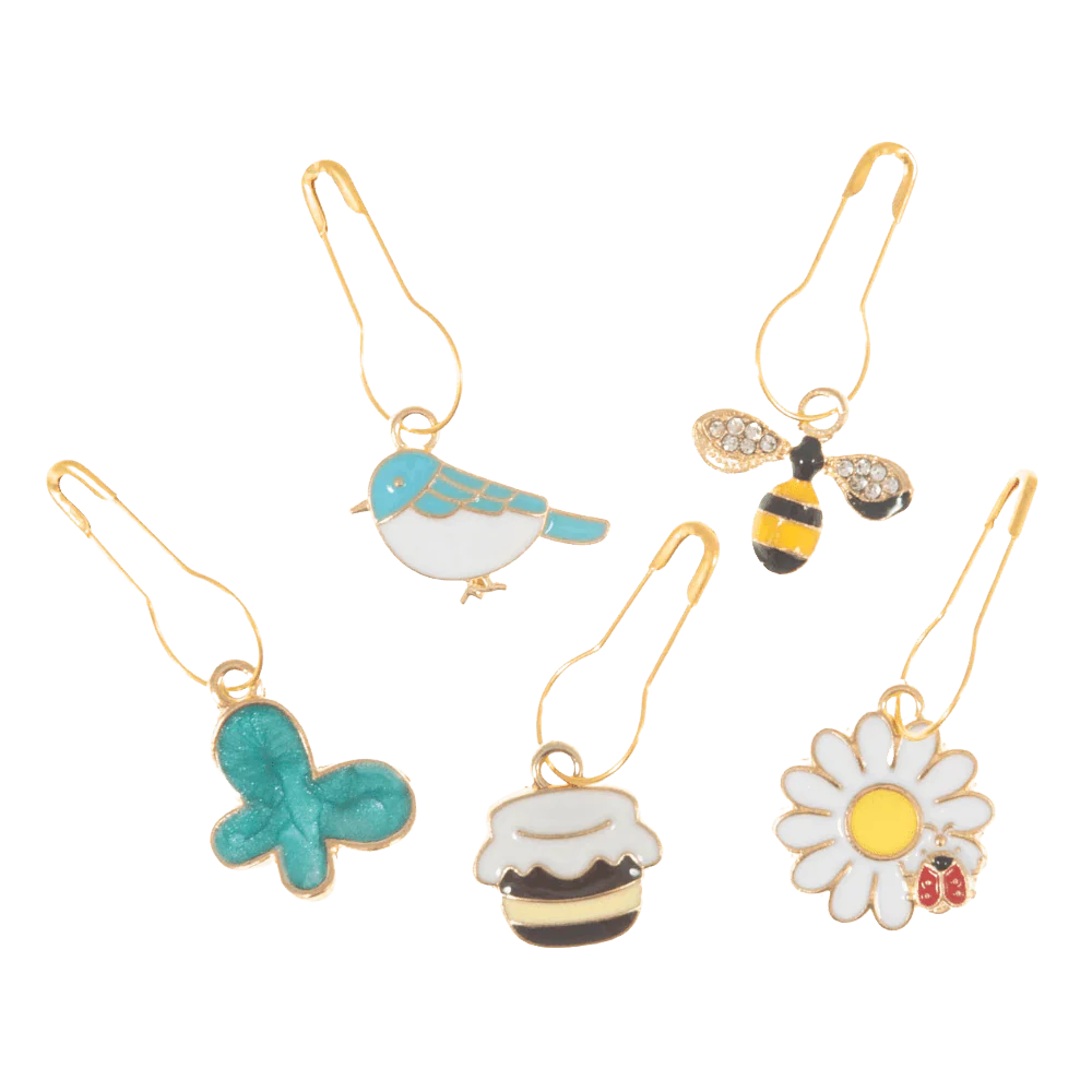 Stitch Markers Metal Charms (5)
