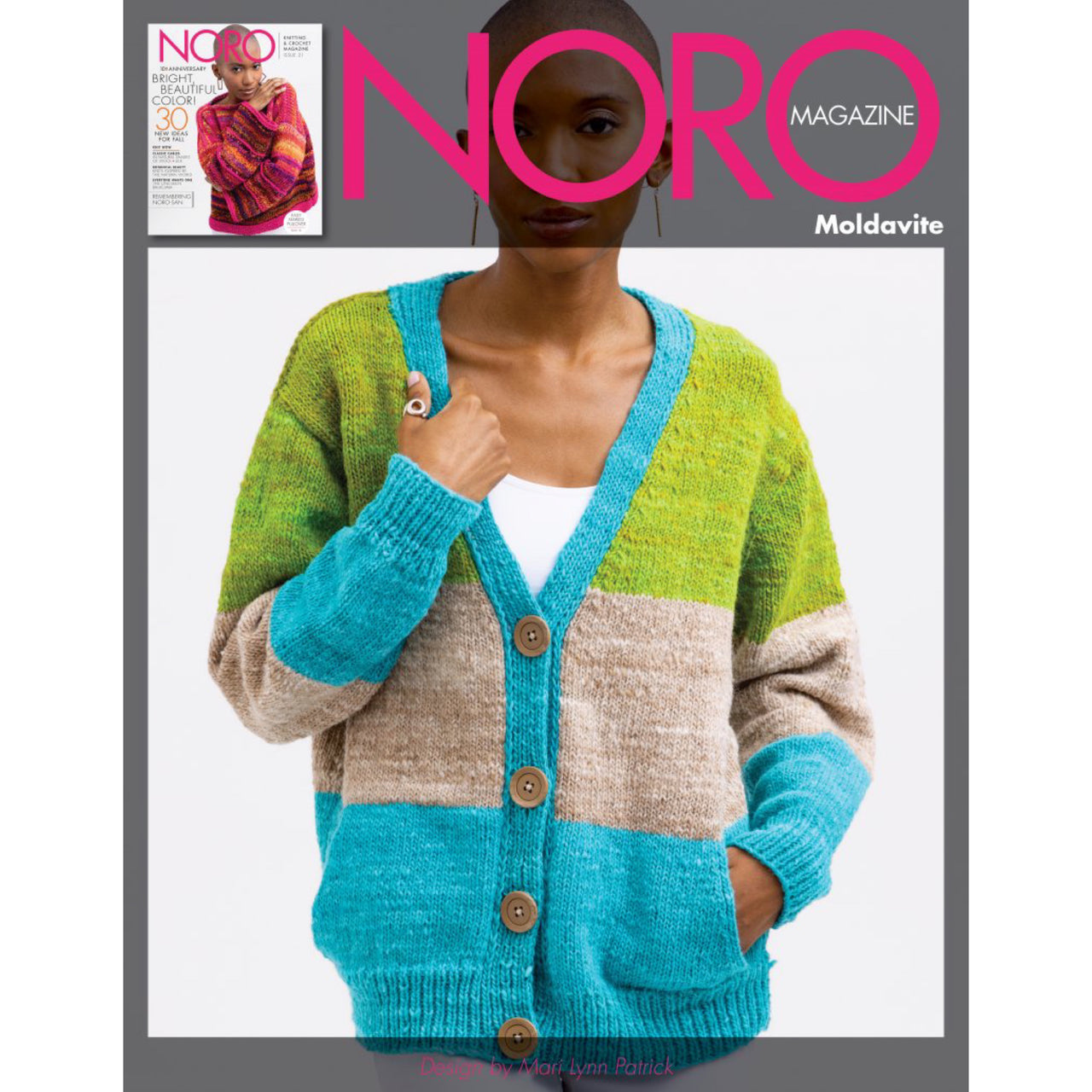Noro 129 Moldavite Cardigan