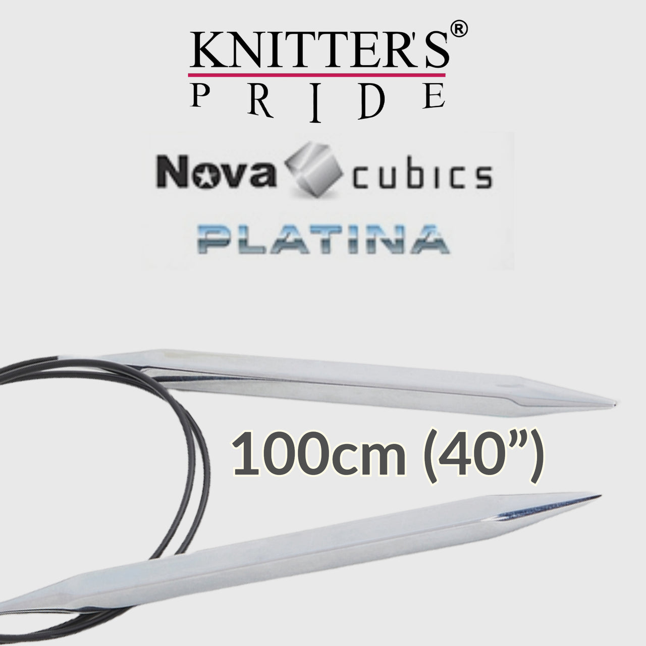 Circular Needle  100cm KP Nova Cubics Platina