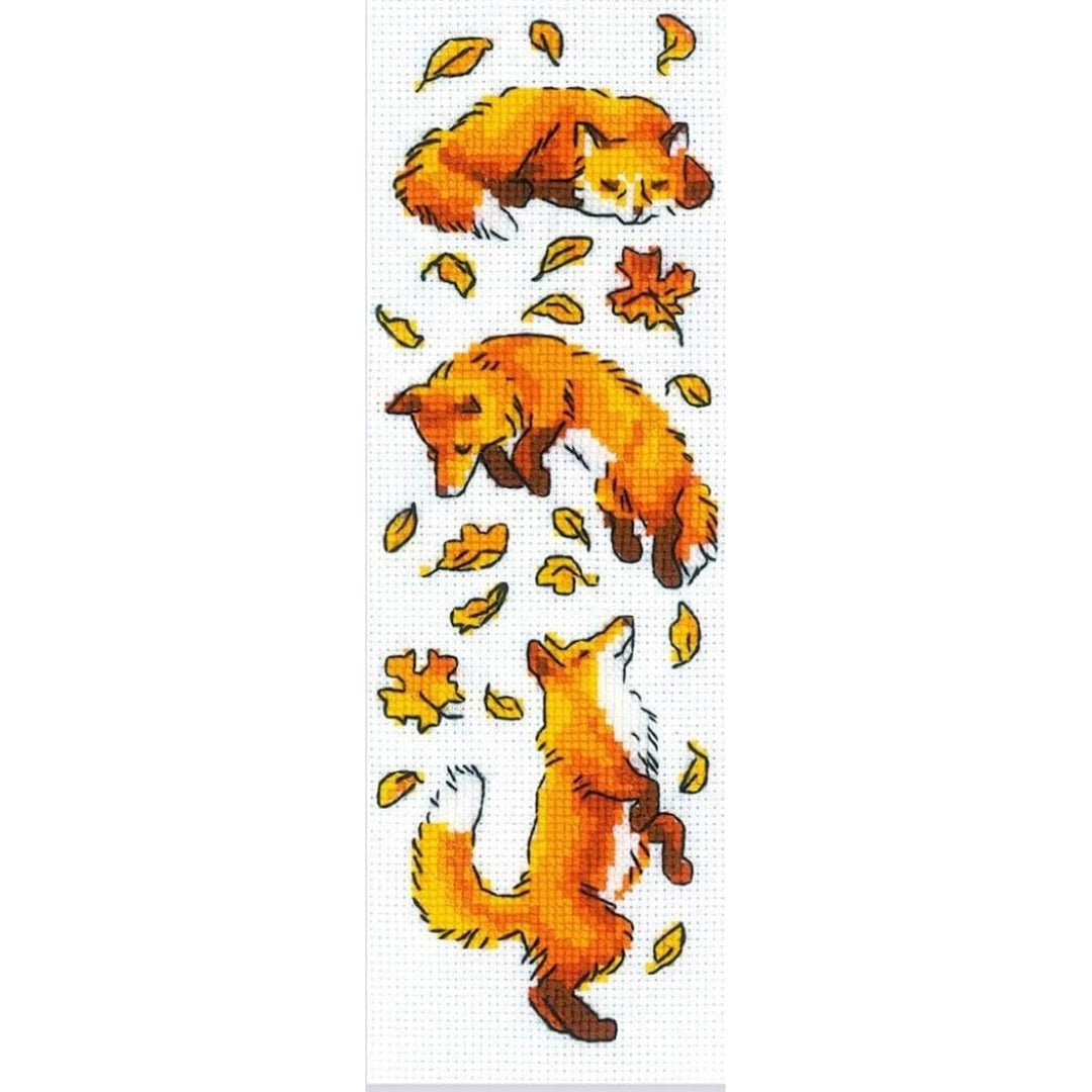 Riolis 1879 Foxes in the Leaves