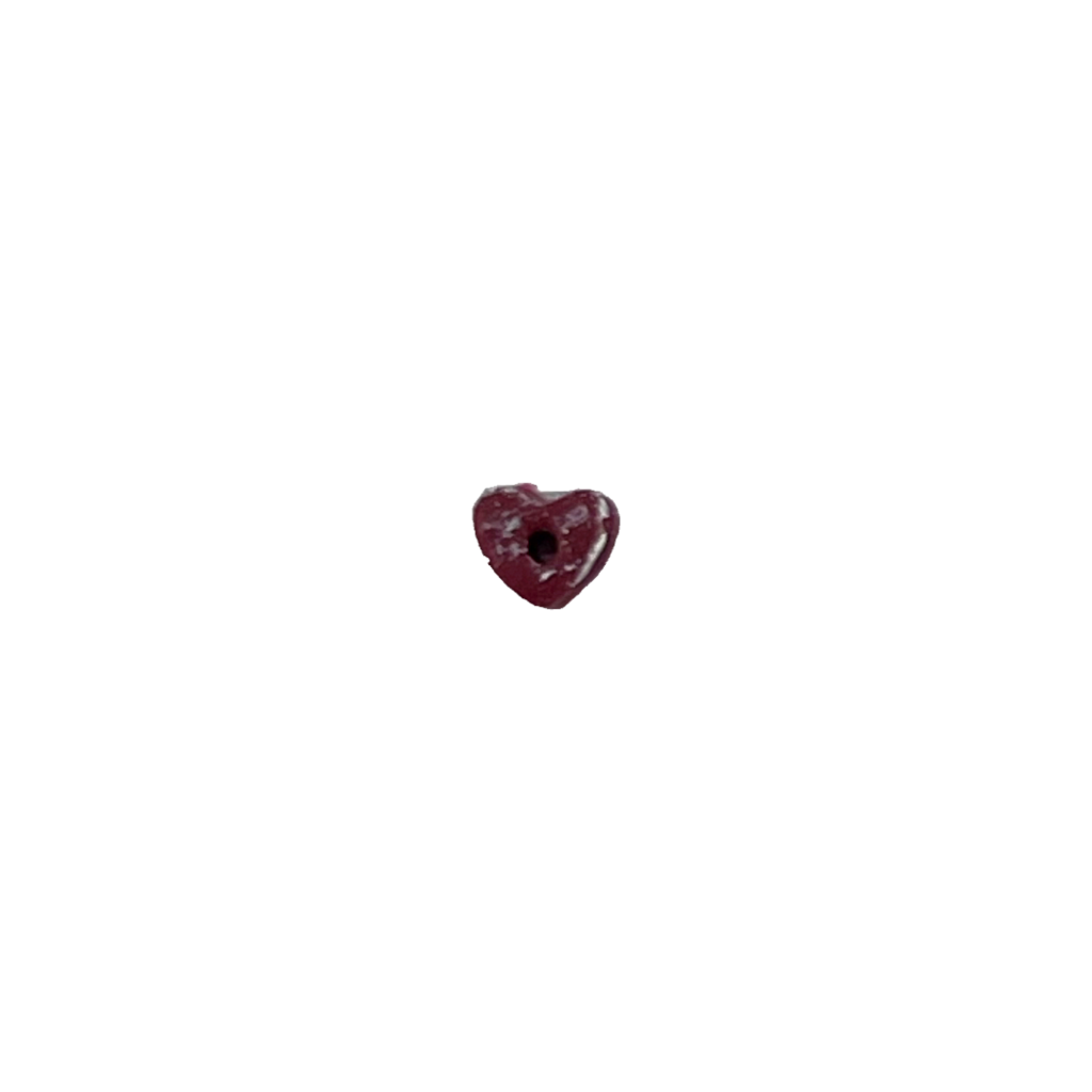 SB001BDXS Bordeau Speckled Heart