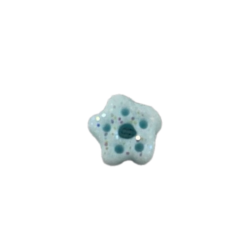 SB035XS Blue Glitter Snowflake