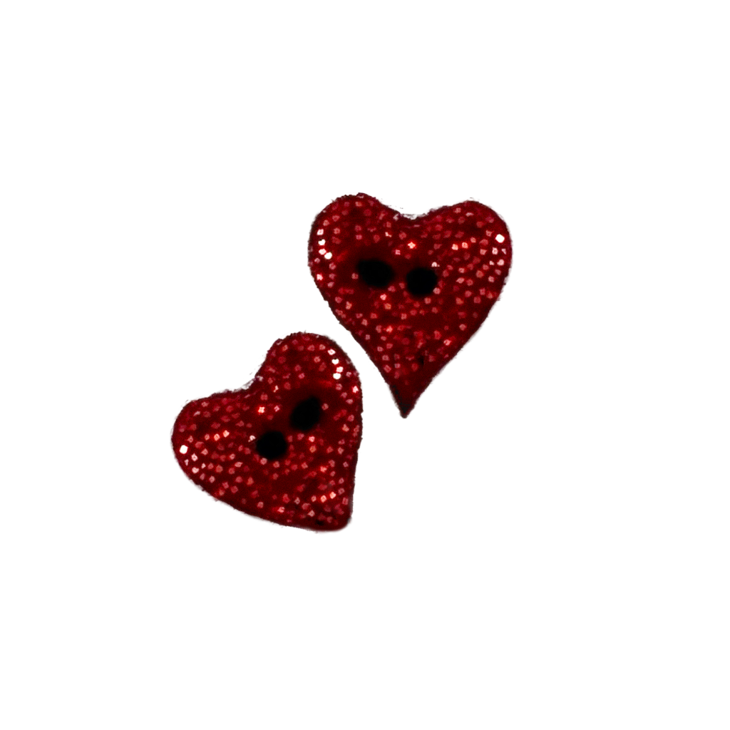 SB066S Red Holiday Heart Small Pointed
