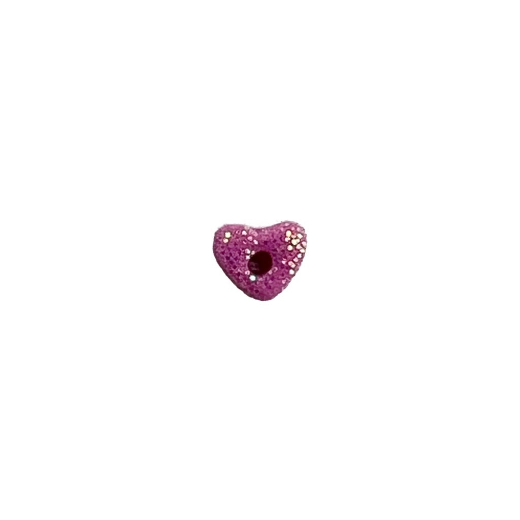SB201FHXS Fuchsia Glitter Heart XS