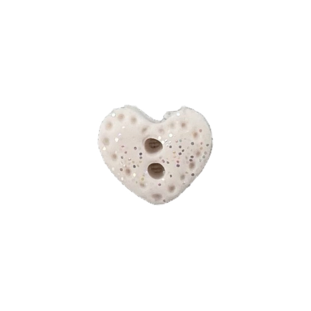 SB599WHS Glitter Heart White Small