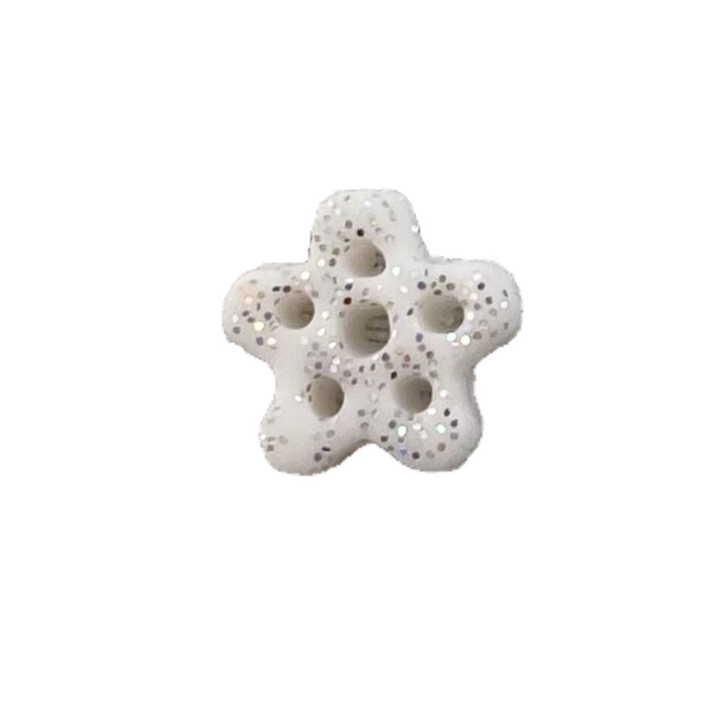 SB607WS White Disco Snowflake Small