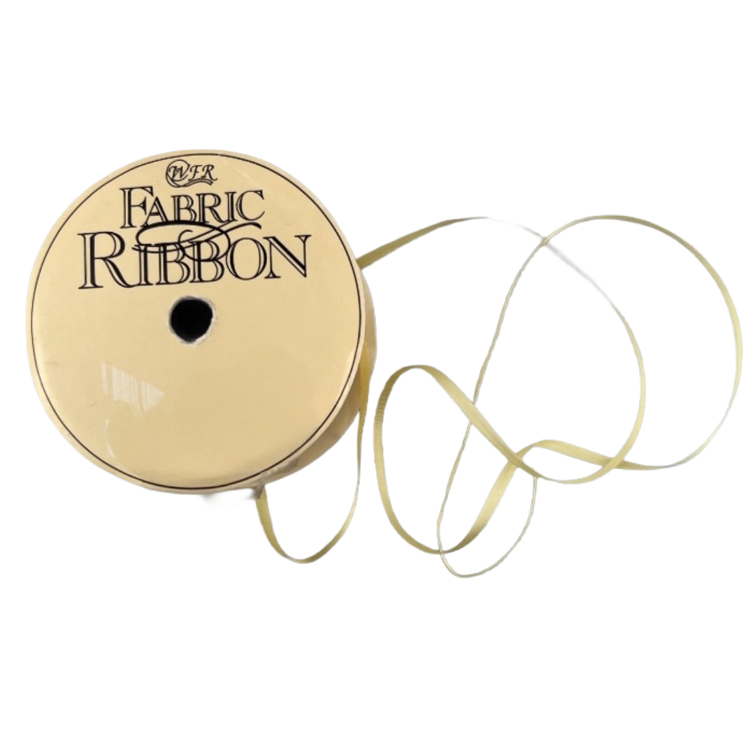 Silk Ribbon 428 Yellow 4mm 1 meter