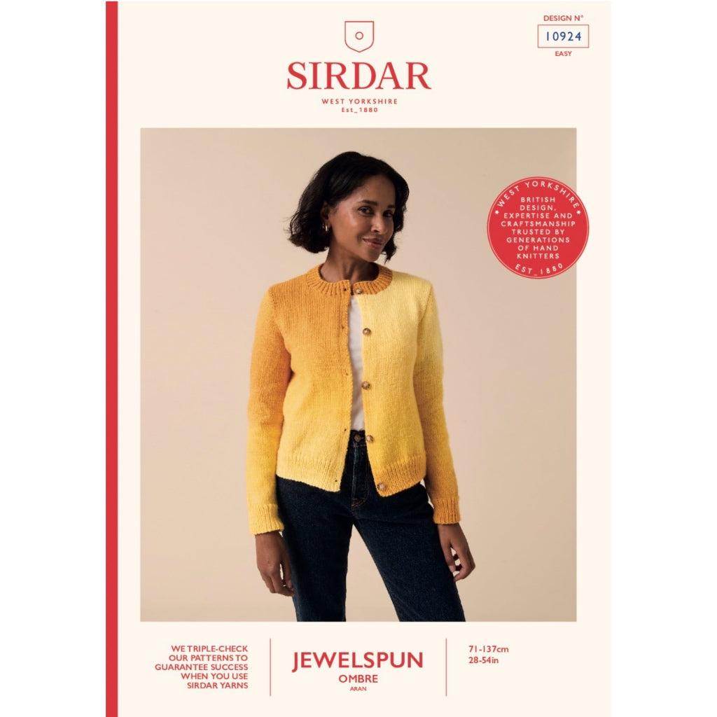 Sirdar 10924 Jewelspun Ombre Cardigan