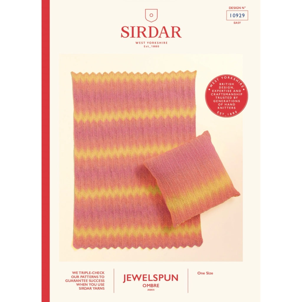Sirdar 10929 Jewelspun Ombre Blanket Knit