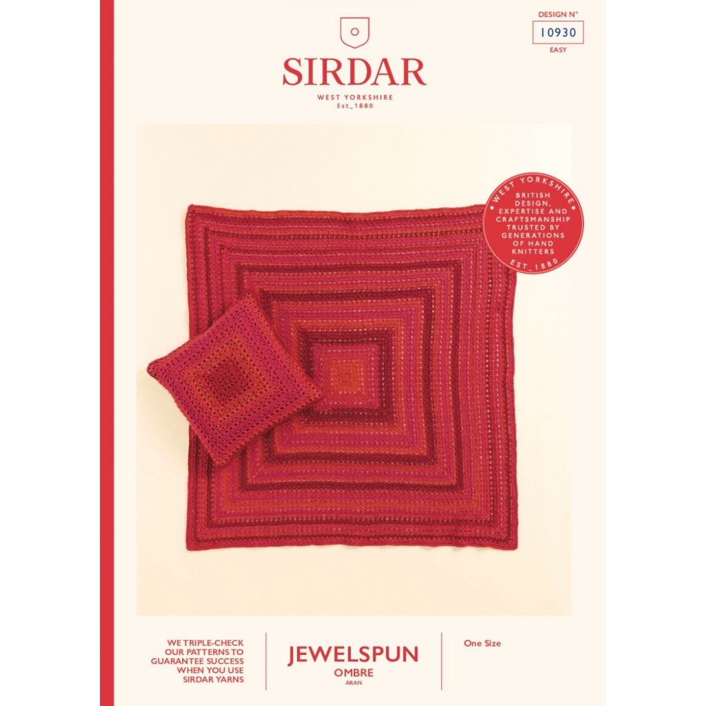 Sirdar 10930 Jewelspun Ombre Blanket Crochet