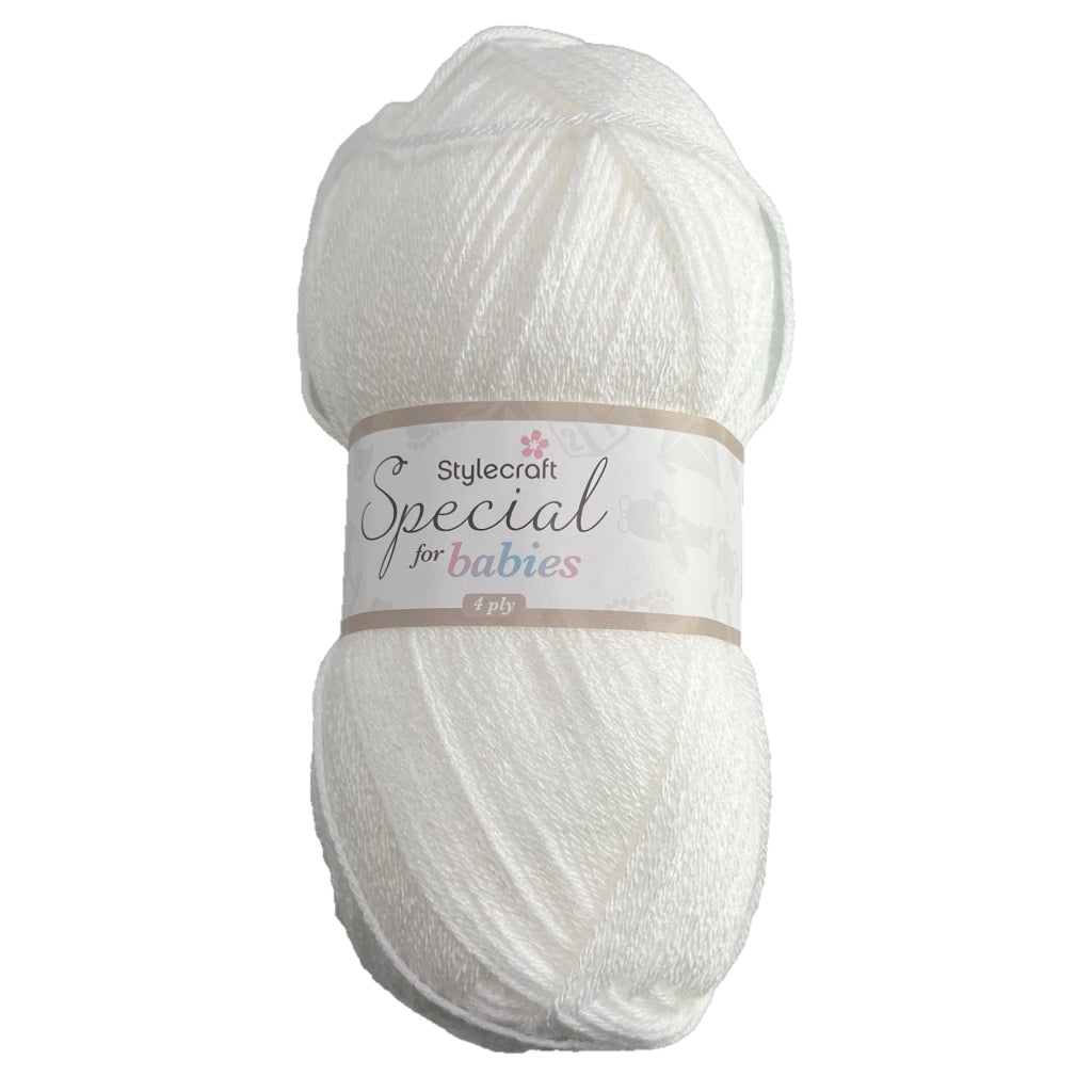 Special 4 Ply 1001 for Babies White