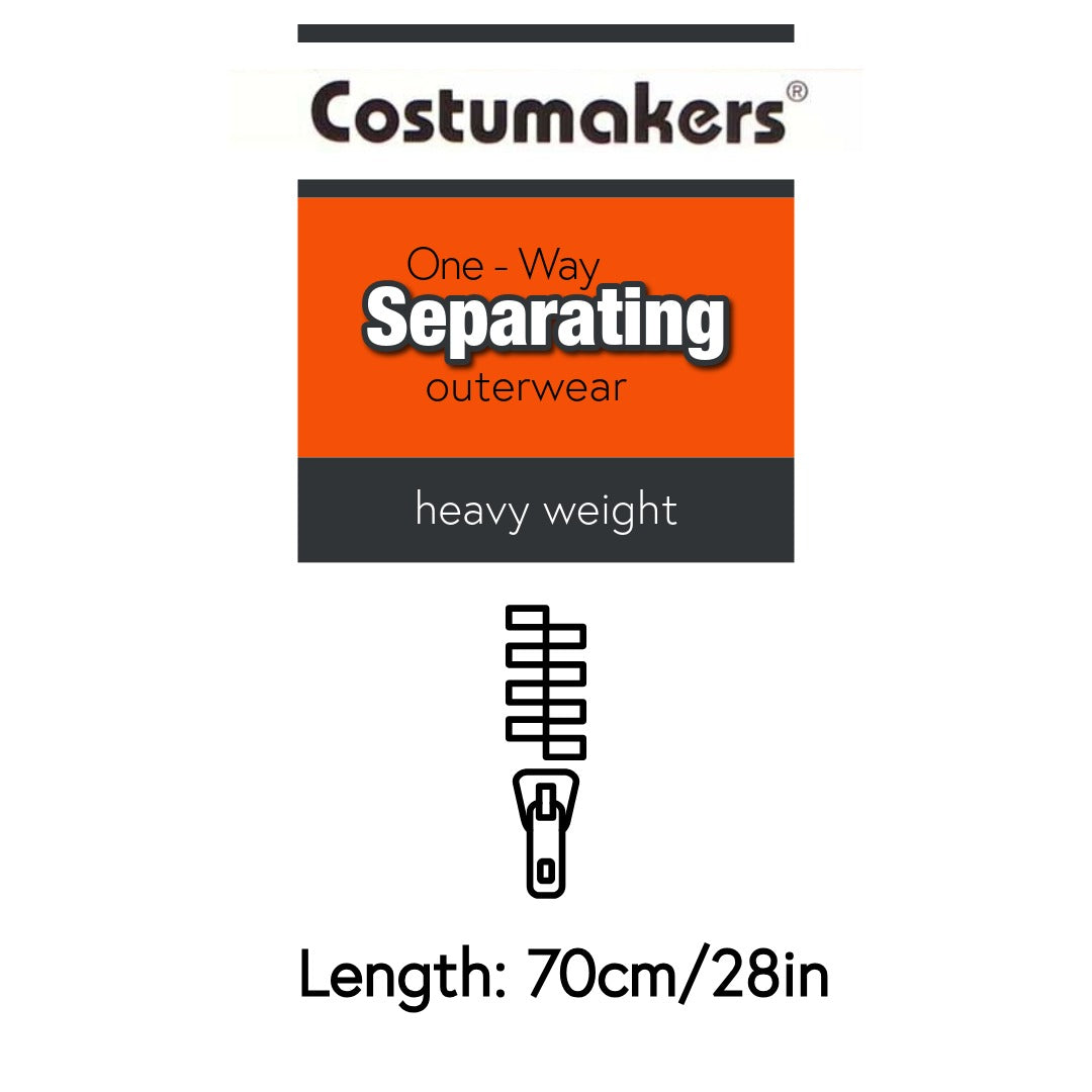 Zipper 55 70cm Metal